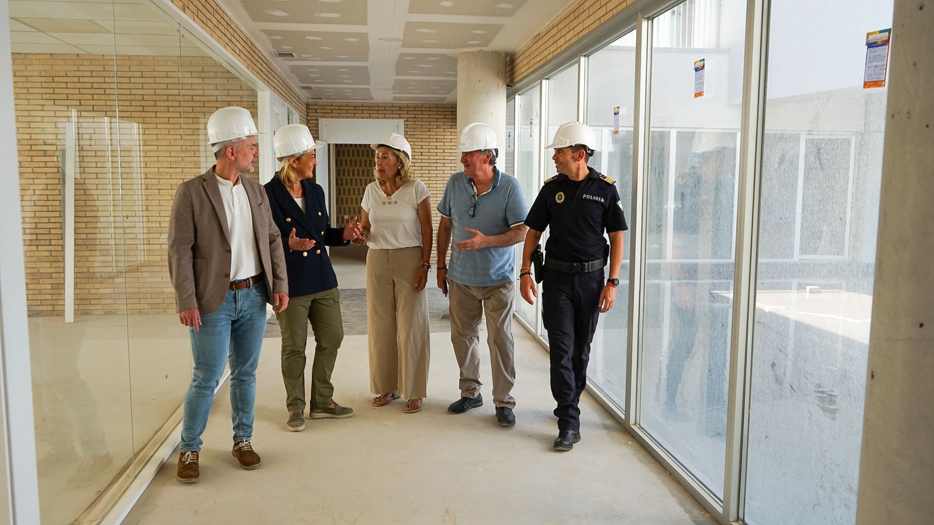 Las obras de la nueva Jefatura de la Policía Local de Motril encaran su recta final